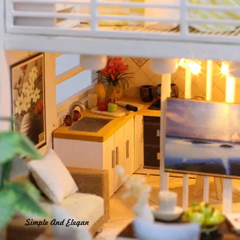 DIY Doll House Furniture Miniature Model Cute Dollhouse Kids Birthday Gift Christmas Gifts Toys For Children
DIY Doll House Furniture Miniature Model Cute Dollhouse Kids Birthday Gift Christmas Gifts Toys For Children
