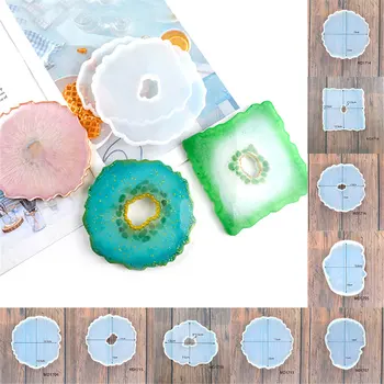 Agate Coasters Resin Casting Mold Silicone Jewelry Making Epoxy Mould Craft Tools AS99
Agate Coasters Resin Casting Mold Silicone Jewelry Making Epoxy Mould Craft Tools AS99