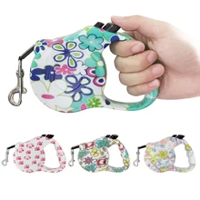 Correa de perro retráctil automática para perros ruleta duradera de Nylon para mascotas correa de tracción perro plomo para perros extensible cables para caminar(China)