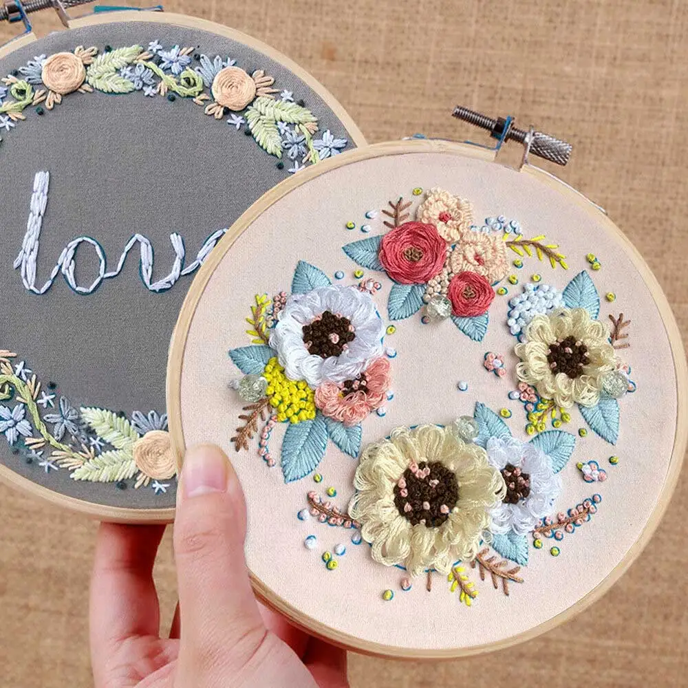 1PC DIY Ribbon Flowers Handmade Embroidery Sampler Kit For Beginner Needlework Kits Cross Stitch Arts Crafts Sewing Decor
1PC DIY Ribbon Flowers Handmade Embroidery Sampler Kit For Beginner Needlework Kits Cross Stitch Arts Crafts Sewing Decor