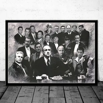 Godfather Scarface Sopranos Movie Posters And Prints Canvas Painting Pictures On The Wall Vintage Decorative Home Decor Affiche
Godfather Scarface Sopranos Movie Posters And Prints Canvas Painting Pictures On The Wall Vintage Decorative Home Decor Affiche