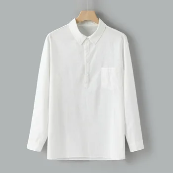 Half Open 2020 Shirt Men Turn-down Collar Tops Solid Slim Fit Shirts Long Sleeve Button Blouses Camisa Masculina Plus Size Brand
Half Open 2020 Shirt Men Turn-down Collar Tops Solid Slim Fit Shirts Long Sleeve Button Blouses Camisa Masculina Plus Size Brand