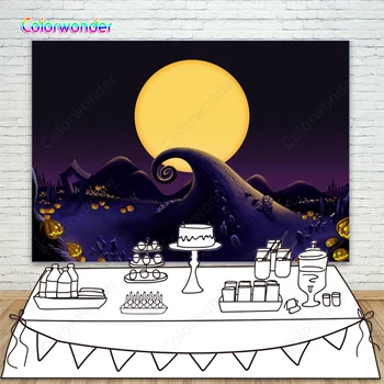 Nightmare Before Christmas Themed Backdrop for Halloween Pumpkin Jack Theme Birthday Party Baby Shower Photo Studio Photography
Nightmare Before Christmas Themed Backdrop for Halloween Pumpkin Jack Theme Birthday Party Baby Shower Photo Studio Photography