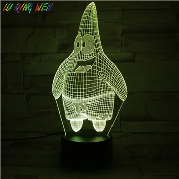 Best Kids Led Night Light SpongeBob SquarePants Nightlight for Child Bedroom Battery Powered Cartoon 3d Night Lamp Patrick Star 
Best Kids Led Night Light SpongeBob SquarePants Nightlight for Child Bedroom Battery Powered Cartoon 3d Night Lamp Patrick Star