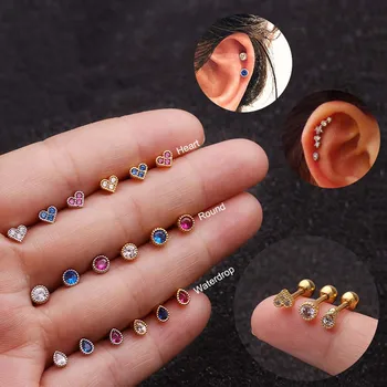 1 PC Simple Small Surgical Steel Heart Crystal Helix Tragus Stud Earring Bar Cartilage Daith Stud Earring Piercing Jewelry
1 PC Simple Small Surgical Steel Heart Crystal Helix Tragus Stud Earring Bar Cartilage Daith Stud Earring Piercing Jewelry