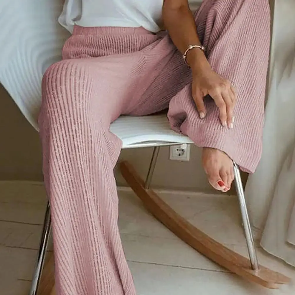 Elegant Solid Ribbed Knitted Pants Women 2021 Spring Summer Lady Casual High Waist Pajamas Pants Wide Leg Trousers Homewear Hot
Elegant Solid Ribbed Knitted Pants Women 2021 Spring Summer Lady Casual High Waist Pajamas Pants Wide Leg Trousers Homewear Hot