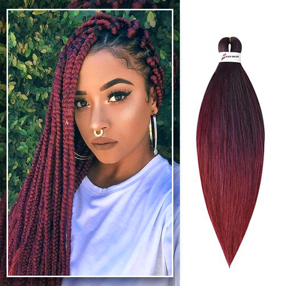 Easy Jumbo Braids Hair Crochet Hair Pre Stretched Braiding Hair Synthetic Extension 26" Ombre Mix color crochet hair
Easy Jumbo Braids Hair Crochet Hair Pre Stretched Braiding Hair Synthetic Extension 26" Ombre Mix color crochet hair
