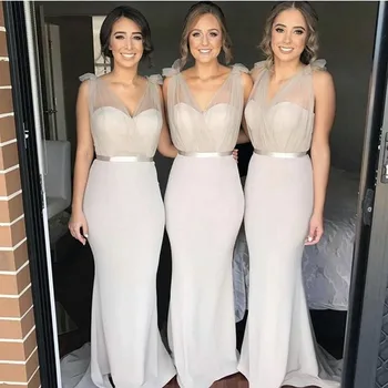 Gray Satin Sexy See Sheer Mermaid Bridesmaid Dress Sweetheart Sleeveless Wedding Party Banquet Maid of Honor Gowns Floor Length
Gray Satin Sexy See Sheer Mermaid Bridesmaid Dress Sweetheart Sleeveless Wedding Party Banquet Maid of Honor Gowns Floor Length