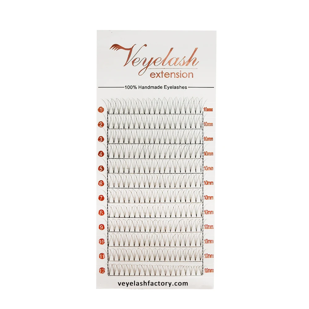 Veyelash Pre-made Volume Fans lashes 12 Rows Short Stem Eyelash Extension High Quality Fanned
Veyelash Pre-made Volume Fans lashes 12 Rows Short Stem Eyelash Extension High Quality Fanned