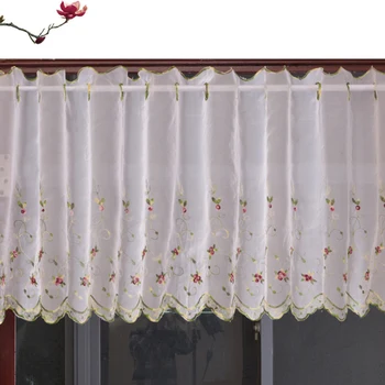 Embroidered Floral Short Curtain For Kitchen Valance Pelmet Voile Curtain For Living Room Bedroom Door Window Blinds
Embroidered Floral Short Curtain For Kitchen Valance Pelmet Voile Curtain For Living Room Bedroom Door Window Blinds