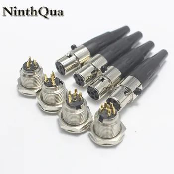 5Set Mini XLR 3 4 5 6 Pin Female Inline Plug + 3 4 5 6 Pin Male Socket Jack Adapter for MIC Microphone Audio Cable Connector 
5Set Mini XLR 3 4 5 6 Pin Female Inline Plug + 3 4 5 6 Pin Male Socket Jack Adapter for MIC Microphone Audio Cable Connector