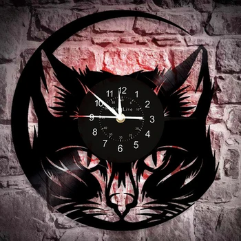 Cat LED Vinyl Wall Clock Vintage Wall Decor Lights Black 12inch Christmas Birthday Gift
Cat LED Vinyl Wall Clock Vintage Wall Decor Lights Black 12inch Christmas Birthday Gift