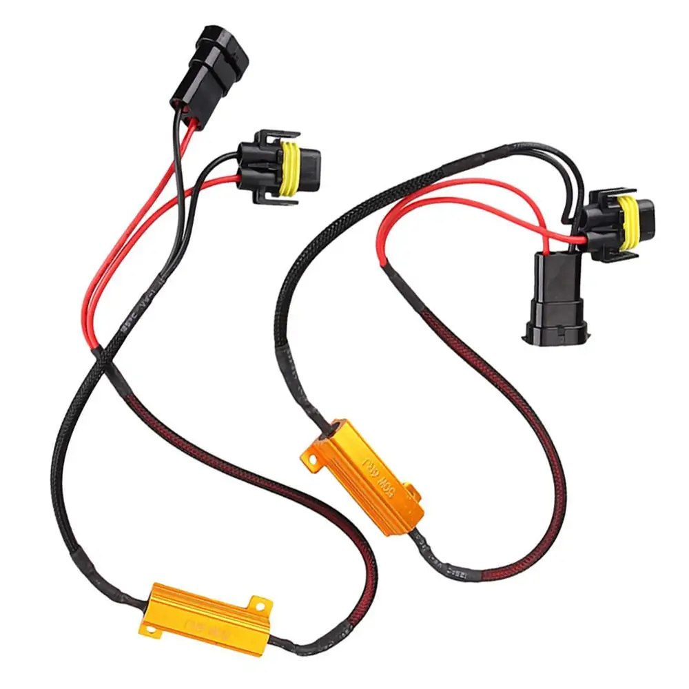 2 PCS Headlight Decoder H11 LED DRL Fog Light Canbus 50W 6Ohm Load Resistor Wiring Canceller Decoder Car LED light Load Resistor
2 PCS Headlight Decoder H11 LED DRL Fog Light Canbus 50W 6Ohm Load Resistor Wiring Canceller Decoder Car LED light Load Resistor