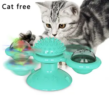 Windmill Toys for Cats Puzzle Whirling Cat Game Turntable Cat Toys Teasing Interactive Toys with Massage Itchy Tickle
Windmill Toys for Cats Puzzle Whirling Cat Game Turntable Cat Toys Teasing Interactive Toys with Massage Itchy Tickle