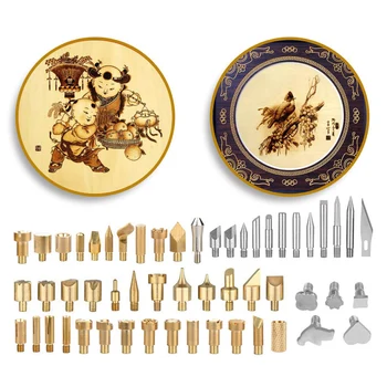 57Pcs/Set Wood Embossing Burning Pen Tip Stencil Soldering Iron Pyrography Working Carving Tool Kit For Hobby Craft
57Pcs/Set Wood Embossing Burning Pen Tip Stencil Soldering Iron Pyrography Working Carving Tool Kit For Hobby Craft