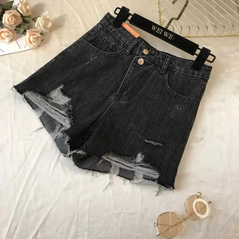 Denim Shorts Women's 2020 Spring New Style with Holes High-waisted Slimming Hole Jean Black Shorts Girls Ladies Hot Pants
Denim Shorts Women's 2020 Spring New Style with Holes High-waisted Slimming Hole Jean Black Shorts Girls Ladies Hot Pants