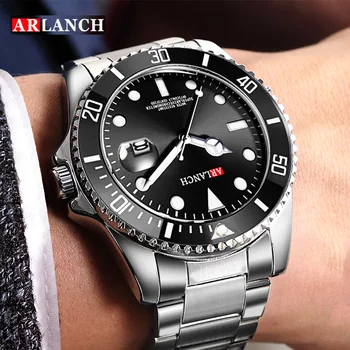 ARLANCH Fashion Mens Watches Top Brand Luxury Wristwatch Quartz Clock Black Watch Men Waterproof Sports Relogio Masculino xfcs
ARLANCH Fashion Mens Watches Top Brand Luxury Wristwatch Quartz Clock Black Watch Men Waterproof Sports Relogio Masculino xfcs