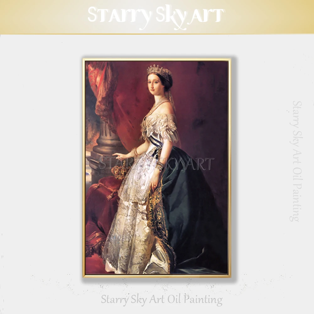 Artist Hand-painted High Quality Queen Isabella Of Castile Figure Painting Handmade European Court Isabella Figure Oil Painting
Artist Hand-painted High Quality Queen Isabella Of Castile Figure Painting Handmade European Court Isabella Figure Oil Painting