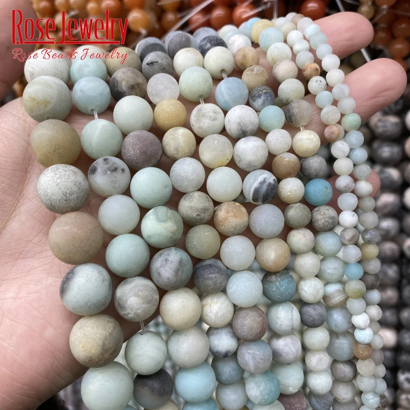 Natural Dull Polish Matte Amazonite Beads Round Loose Beads 4 6 8 10 12 mm For Jewelry Making Gem Bracelets Necklace 15'' Strand
Natural Dull Polish Matte Amazonite Beads Round Loose Beads 4 6 8 10 12 mm For Jewelry Making Gem Bracelets Necklace 15'' Strand