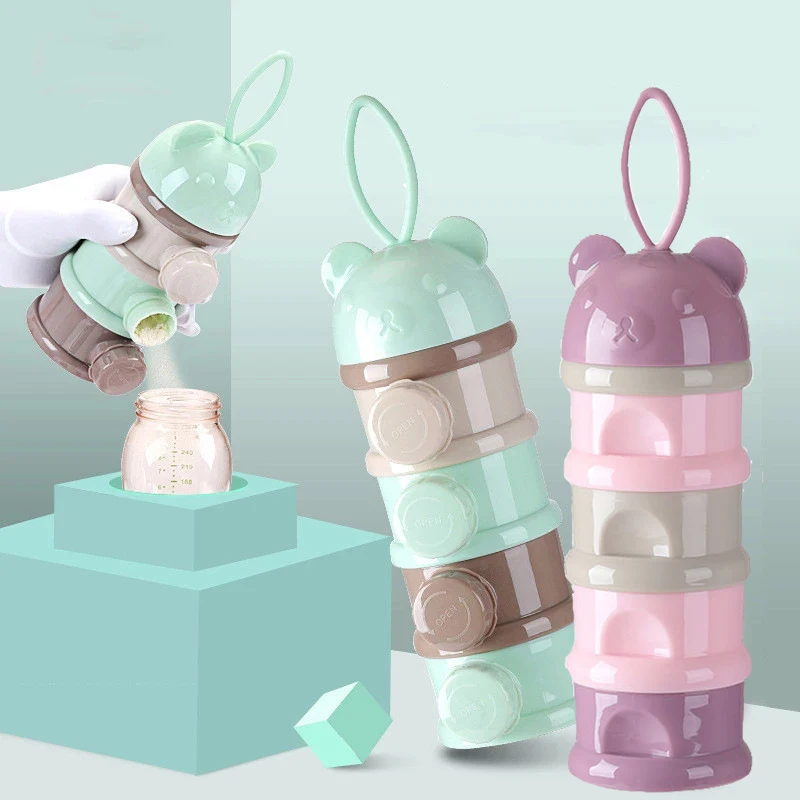 3 / 4 layers Bear Style Portable Baby Food Storage Box Essential Cereal Cartoon Infant Milk Powder Box Toddle Snacks Container
3 / 4 layers Bear Style Portable Baby Food Storage Box Essential Cereal Cartoon Infant Milk Powder Box Toddle Snacks Container