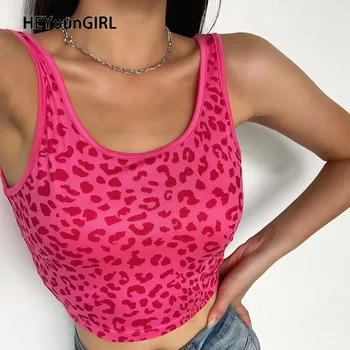 HEYounGIRL Animal Leopard Print Casual Crop Top Women Fashion Sweat Cute Tanks Tops Tees Summer Basic Mini Vest Streetwear 2020
HEYounGIRL Animal Leopard Print Casual Crop Top Women Fashion Sweat Cute Tanks Tops Tees Summer Basic Mini Vest Streetwear 2020