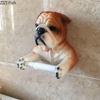 Tissue Holder Cartoon Dog Resin Roll Support Paper Holders Toilet Bathroom Wall-mounted Free Punch Nordic Bathroom Accessories
Tissue Holder Cartoon Dog Resin Roll Support Paper Holders Toilet Bathroom Wall-mounted Free Punch Nordic Bathroom Accessories