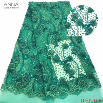 Anna green embroidery french net lace sequin fabric 2020 high quality african laces nigerian tulle fabrics 5 yards/pcs for dress
Anna green embroidery french net lace sequin fabric 2020 high quality african laces nigerian tulle fabrics 5 yards/pcs for dress