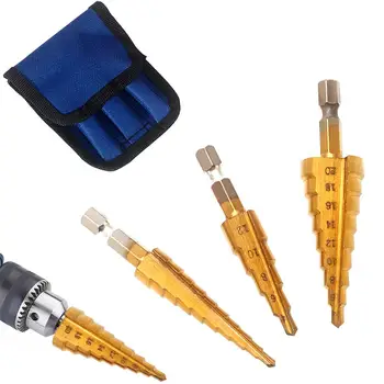 Adeeing Hexagonal Shank Straight Groove HSS Stepped Cone Drill Bit Set Hole Cutter 3-12MM 4-20MM 4-12MM 3PCS/Set
Adeeing Hexagonal Shank Straight Groove HSS Stepped Cone Drill Bit Set Hole Cutter 3-12MM 4-20MM 4-12MM 3PCS/Set