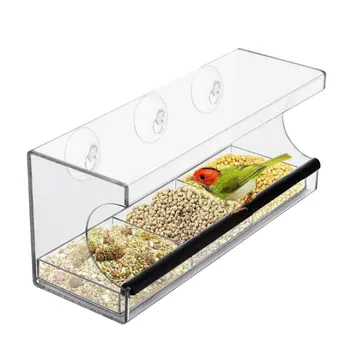 Thicken Pigeon Birds Feeding Rack Food Slot Acrylic Hanging Feeding Trough Birds Food Container for Home Cage
Thicken Pigeon Birds Feeding Rack Food Slot Acrylic Hanging Feeding Trough Birds Food Container for Home Cage