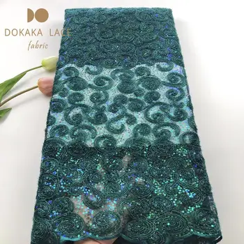 Fashion Rope Embroidered Sequined Mesh Net Lace African Sequins Net Laces Fabrics Green Color Guinea Mesh Prom Dresses Material
Fashion Rope Embroidered Sequined Mesh Net Lace African Sequins Net Laces Fabrics Green Color Guinea Mesh Prom Dresses Material