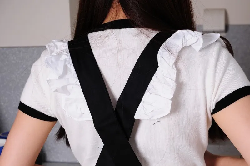 Women Kitchen Apron Plain White Cotton Japanese Elegant Ruffled Harajuku Soft Sister Cosplay Tablier de Cuisine Short Apron Women Kitchen Apron Plain White Cotton Japanese Elegant Ruffled Harajuku Soft Sister Cosplay Tablier de Cuisine Short Apron