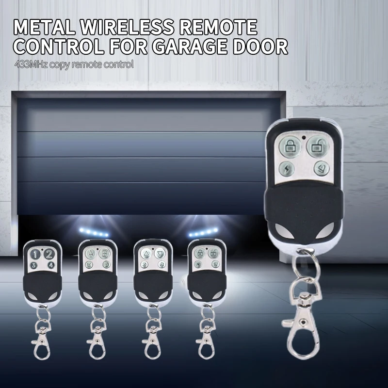 433MHZ Remote Control 4 Channe Garage Gate Door Opener Remote Control Duplicator Clone Cloning Code Car Key For Gate Garage Door
433MHZ Remote Control 4 Channe Garage Gate Door Opener Remote Control Duplicator Clone Cloning Code Car Key For Gate Garage Door