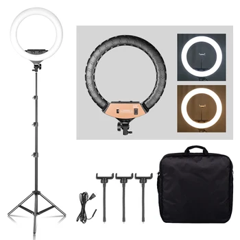 18 Inch 400 Piece LED Bead Selfie Ring Light Photographic with 2m Stand for Smartphone Camera Youtube Makeup Video Photo Studio
18 Inch 400 Piece LED Bead Selfie Ring Light Photographic with 2m Stand for Smartphone Camera Youtube Makeup Video Photo Studio