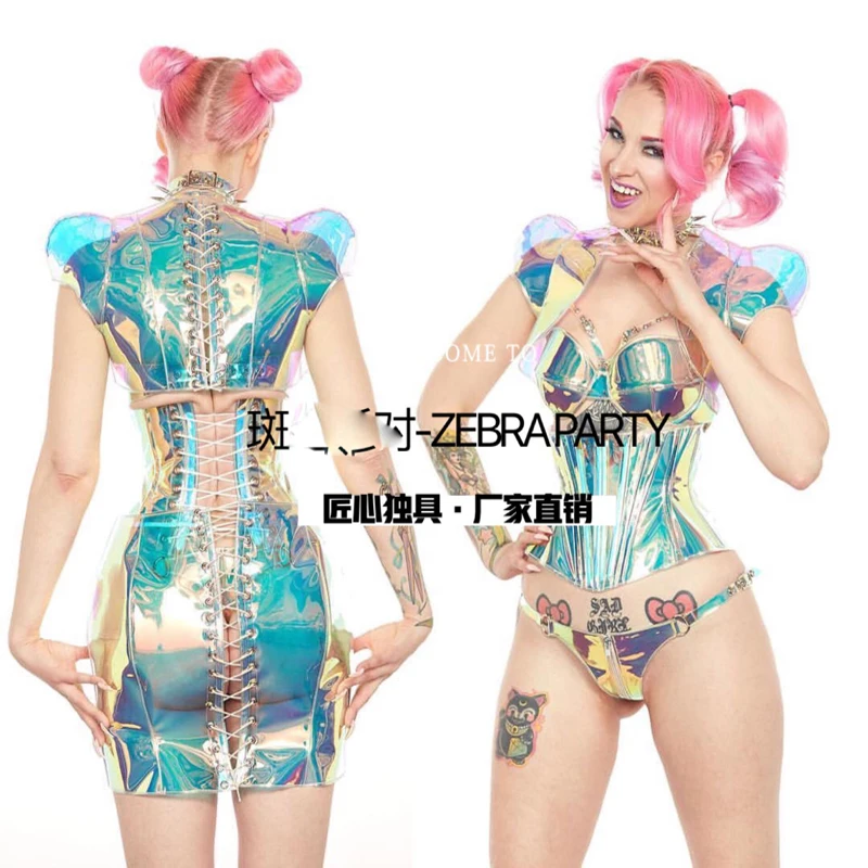 Halloween cosplay Party nightclub costumes women laser illusion perspective sexy Gogo costumes bar new Ds costume
Halloween cosplay Party nightclub costumes women laser illusion perspective sexy Gogo costumes bar new Ds costume