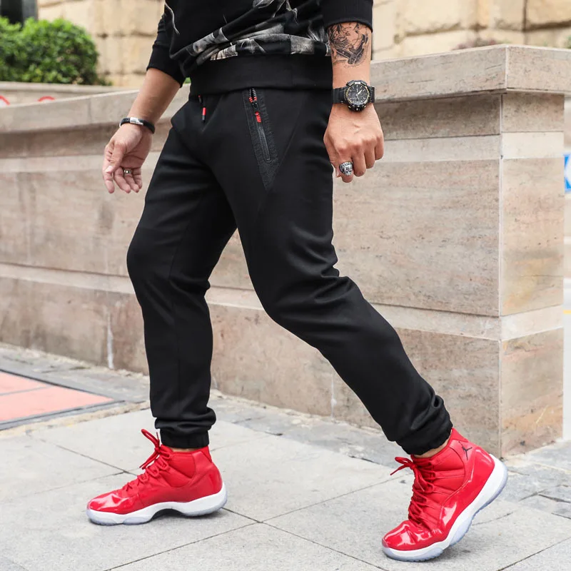 2018 New Style Simple Zipper Beam Leg Large Size Sweatpants Men's Solid Black Elastic Waist Elasticity Sports Harem Pants Men's
2018 New Style Simple Zipper Beam Leg Large Size Sweatpants Men's Solid Black Elastic Waist Elasticity Sports Harem Pants Men's