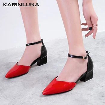 KarinLuna 2020 New Fashion largee Size 43 Women Sandals Square Heels Pointed Toe Metal Decoration Pumps Summer Dress Woman Shoes
KarinLuna 2020 New Fashion largee Size 43 Women Sandals Square Heels Pointed Toe Metal Decoration Pumps Summer Dress Woman Shoes