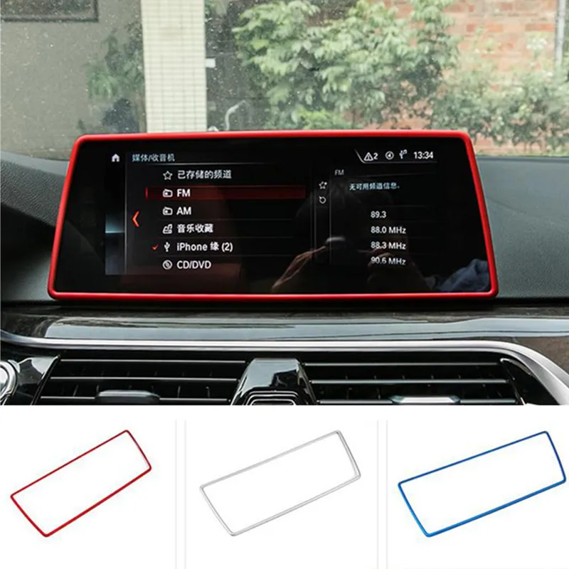 Car Styling Center Console Sticker For BMW 5 Series G30 G38 Navigation Screen Frame Decoration Cover Trim Interior Accessories
Car Styling Center Console Sticker For BMW 5 Series G30 G38 Navigation Screen Frame Decoration Cover Trim Interior Accessories