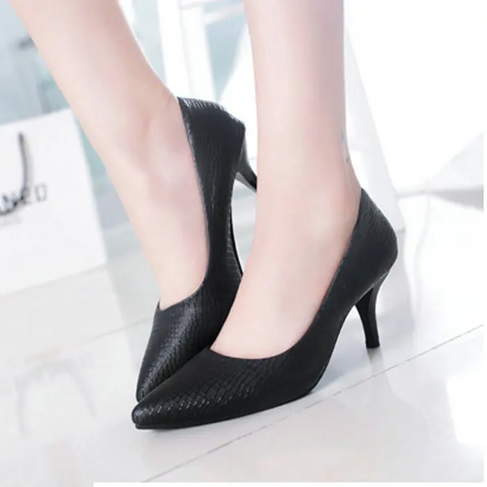 2017 Spring And Autumn Pointed Shallow Mouth High Heel Shoes Thin Heeled Comfortable Business Going to Work Work Shoes Simple El
2017 Spring And Autumn Pointed Shallow Mouth High Heel Shoes Thin Heeled Comfortable Business Going to Work Work Shoes Simple El