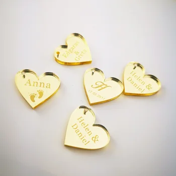 50 Pieces Personalized Engraved Mr & Mrs Silver Acrylic Love Heart Wedding Party Table Centerpieces Decoration Favors Gift Tags
50 Pieces Personalized Engraved Mr & Mrs Silver Acrylic Love Heart Wedding Party Table Centerpieces Decoration Favors Gift Tags