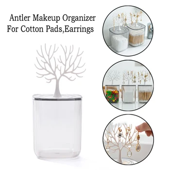 Makeup Organizer Antler Design Cotton Pads box Necklace Earrings Jewelry Organizer Table Cosmetic Organizer for Cotton Swab
Makeup Organizer Antler Design Cotton Pads box Necklace Earrings Jewelry Organizer Table Cosmetic Organizer for Cotton Swab