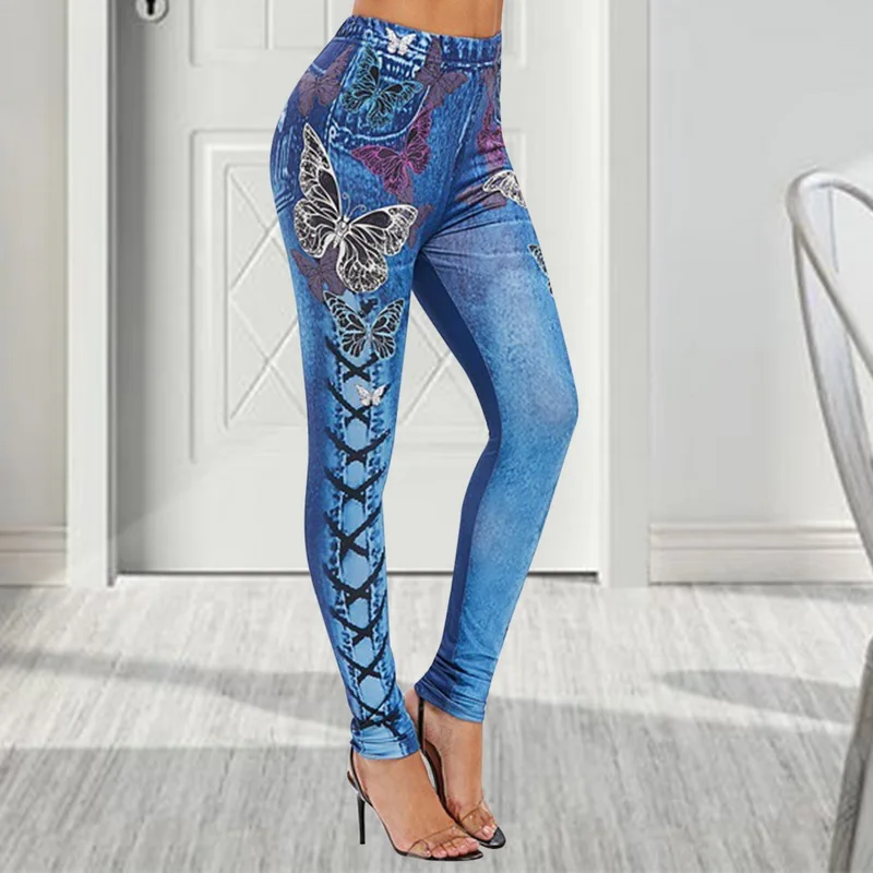 Fashionable New Lady Imitation Color Printing High Waist Skinny Denim Leggings Stretchy Jeggings Pant
Fashionable New Lady Imitation Color Printing High Waist Skinny Denim Leggings Stretchy Jeggings Pant