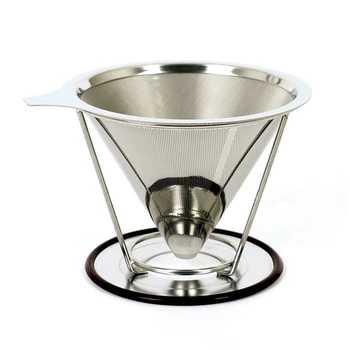 Reusable Coffee Filter Stainless Steel Holder Metal Mesh Funnel Baskets Drif Coffee Strainer Dripper Coffee Filters Cup
Reusable Coffee Filter Stainless Steel Holder Metal Mesh Funnel Baskets Drif Coffee Strainer Dripper Coffee Filters Cup