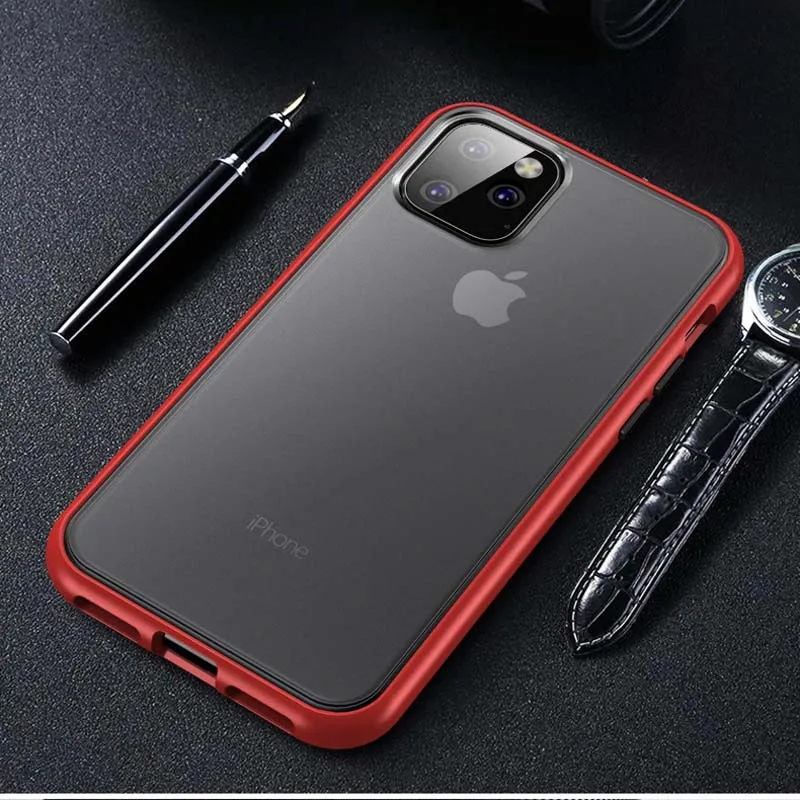 Shockproof Case for iPhone 11 Pro Soft TPU Translucent Transparent PC Back Cover for IPhone 11 6.1 / 11 Pro Max Thin Matte Case
Shockproof Case for iPhone 11 Pro Soft TPU Translucent Transparent PC Back Cover for IPhone 11 6.1 / 11 Pro Max Thin Matte Case