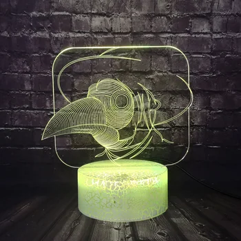 bird Head Mouse 3D LED RGB Decoration Animal Carving lamp Bedroom Sleep Night Light 7 Color Change Boy Kid Christmas lamp Toy
bird Head Mouse 3D LED RGB Decoration Animal Carving lamp Bedroom Sleep Night Light 7 Color Change Boy Kid Christmas lamp Toy