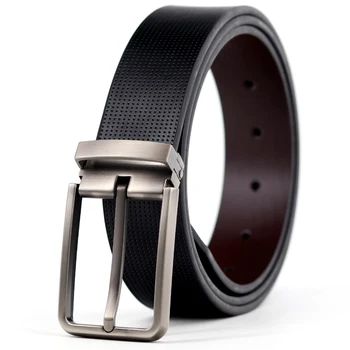 Mens Belt Black Gray Pin Buckle Genuine Leather belts for men brand Strap male fancy jeans cintos Waist Single Prong Belt 
Mens Belt Black Gray Pin Buckle Genuine Leather belts for men brand Strap male fancy jeans cintos Waist Single Prong Belt