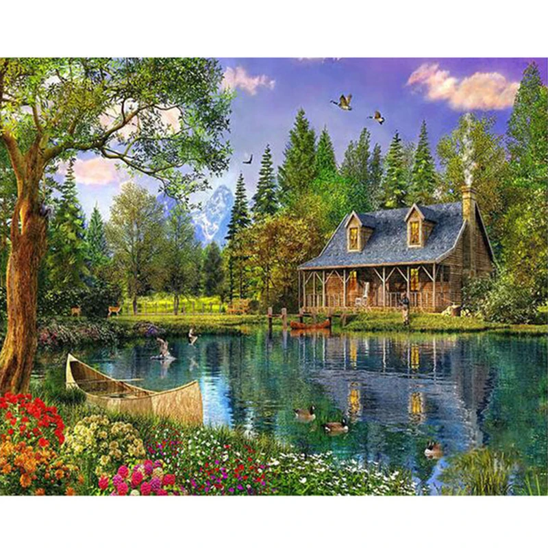 Landscape Oil Painting By Number Acrylic Paint House On Canvas Frame Drawing HandPainted Picture By Number Home Decoration Art
Landscape Oil Painting By Number Acrylic Paint House On Canvas Frame Drawing HandPainted Picture By Number Home Decoration Art