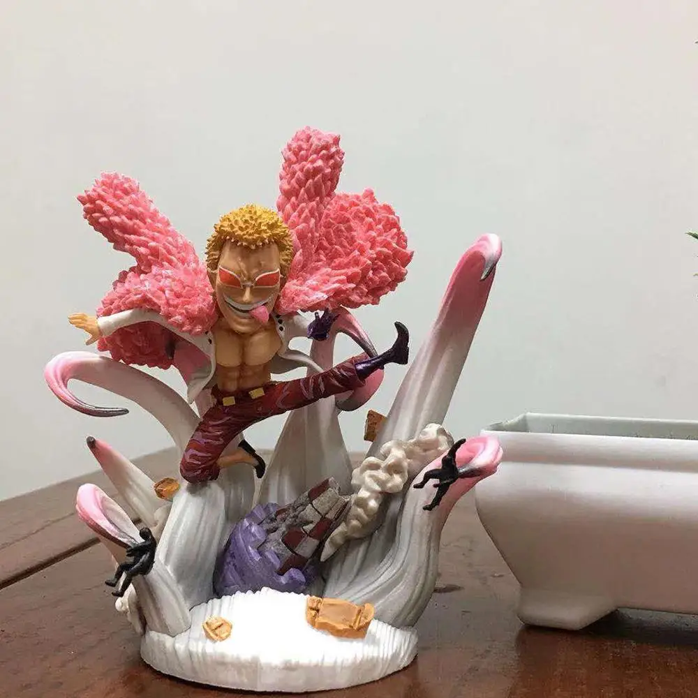 12.5cm Anime One Piece Q Statue Donquixote Doflamingo battle Ver. pvc Action Figure Model Toys
12.5cm Anime One Piece Q Statue Donquixote Doflamingo battle Ver. pvc Action Figure Model Toys