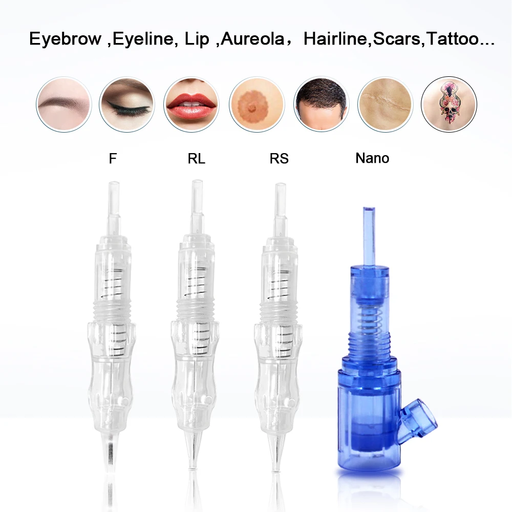 Biomaser 40PCS Revolution Permanent Makeup Catridges For Scalp Areola Tattoo Machine Kit Eyebrow Needle RL RS SF NANO
Biomaser 40PCS Revolution Permanent Makeup Catridges For Scalp Areola Tattoo Machine Kit Eyebrow Needle RL RS SF NANO