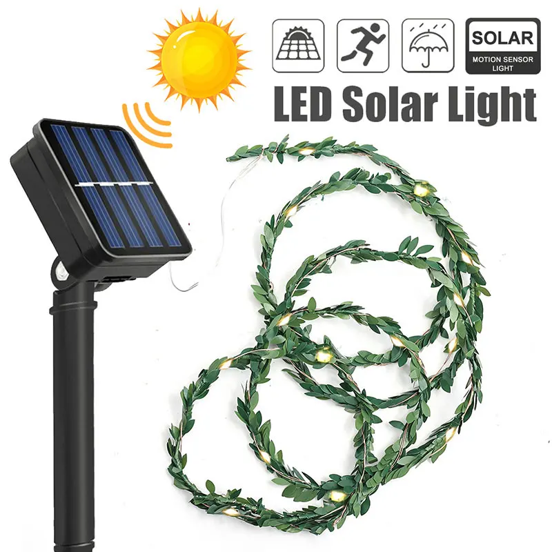 2M Solar Power Green Leaf Led Fairy Lights 8 Modes Outdoor Yard Patio Garland Waterproof Solar Light String For Garden Decor
2M Solar Power Green Leaf Led Fairy Lights 8 Modes Outdoor Yard Patio Garland Waterproof Solar Light String For Garden Decor
