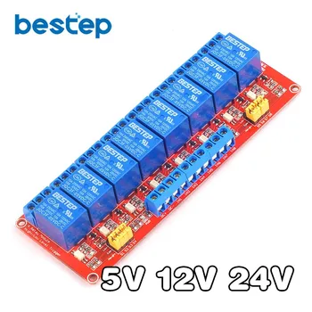 5V 12V 24V 8 Channel Relay Module High and Low Level Trigger with Optocoupler Relay Output 8 way Relay Module for Arduino
5V 12V 24V 8 Channel Relay Module High and Low Level Trigger with Optocoupler Relay Output 8 way Relay Module for Arduino